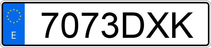 Numer rejestracyjny 7073DXK posiada VOLKSWAGEN GOLF Numer rejestracyjny 7073DXK posiada VOLKSWAGEN GOLF