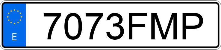 Numer rejestracyjny 7073FMP posiada CITROEN C4