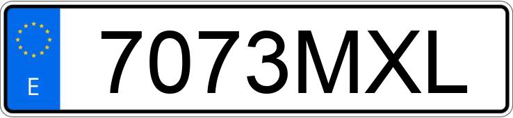 Numer rejestracyjny 7073MXL posiada SKODA OCTAVIA