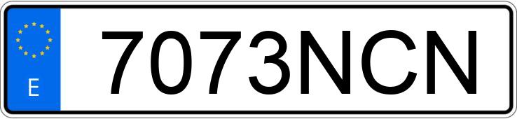 Numer rejestracyjny 7073NCN posiada VOLKSWAGEN POLO