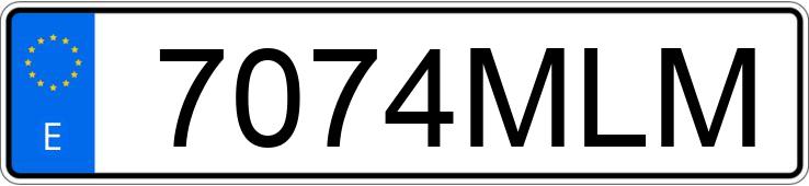 Numer rejestracyjny 7074MLM posiada SEAT LEON