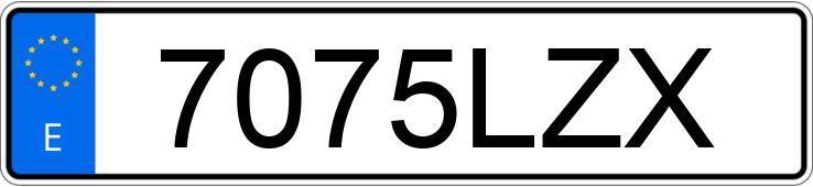 Numer rejestracyjny 7075LZX posiada DACIA SANDERO