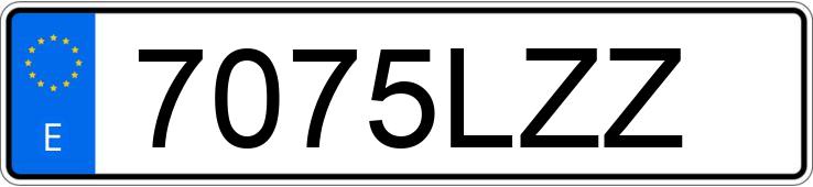 Numer rejestracyjny 7075LZZ posiada VOLKSWAGEN GOLF