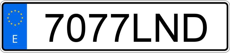 Numer rejestracyjny 7077LND posiada RENAULT MASTER