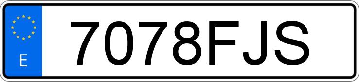 Numer rejestracyjny 7078FJS posiada OPEL ASTRA