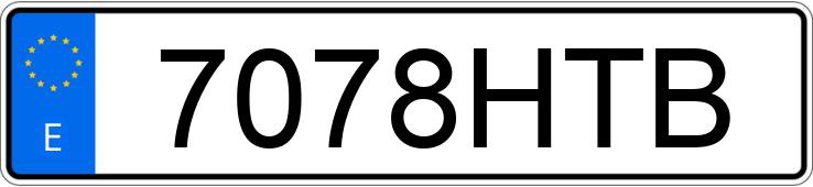 Numer rejestracyjny 7078HTB posiada HYUNDAI I30