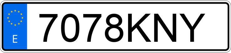 Numer rejestracyjny 7078KNY posiada BMW X2