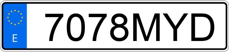 Numer rejestracyjny 7078MYD posiada KIA STONIC