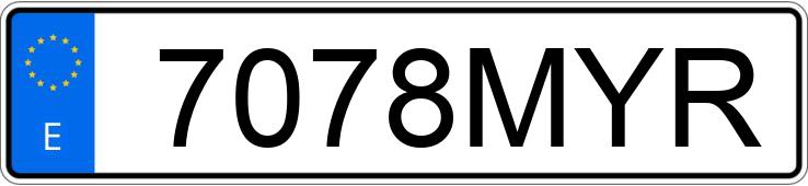 Numer rejestracyjny 7078MYR posiada KIA PICANTO