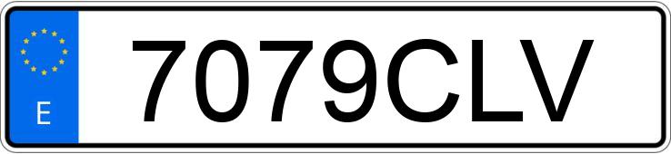 Numer rejestracyjny 7079CLV posiada MAZDA 626