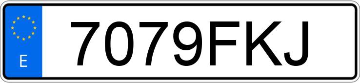 Numer rejestracyjny 7079FKJ posiada BMW SERIE 3