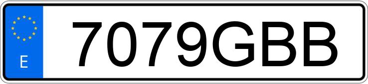 Numer rejestracyjny 7079GBB posiada OPEL CORSA