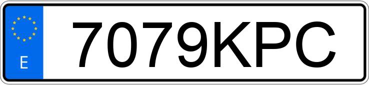 Numer rejestracyjny 7079KPC posiada RENAULT MEGANE