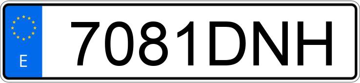 Numer rejestracyjny 7081DNH posiada PEUGEOT 307