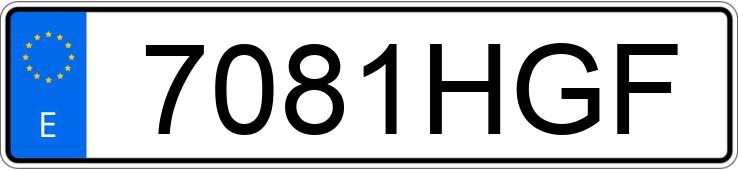 Numer rejestracyjny 7081HGF posiada AUDI A3