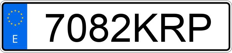 Numer rejestracyjny 7082KRP posiada OPEL ASTRA