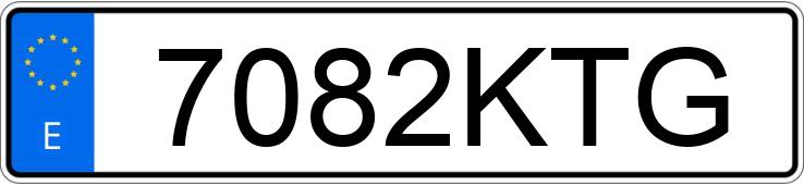 Numer rejestracyjny 7082KTG posiada CITROEN C-ELYSEE