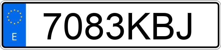 Numer rejestracyjny 7083KBJ posiada PORSCHE MACAN