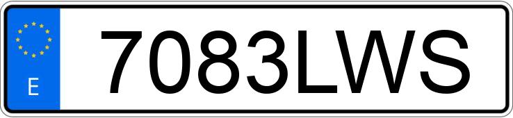 Numer rejestracyjny 7083LWS posiada KIA XCEED