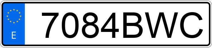 Numer rejestracyjny 7084BWC posiada SEAT IBIZA Numer rejestracyjny 7084BWC posiada SEAT IBIZA