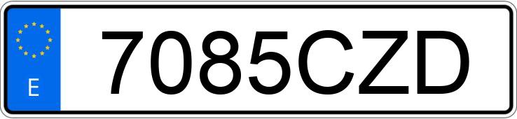 Numer rejestracyjny 7085CZD posiada MERCEDES CLK (208-209)