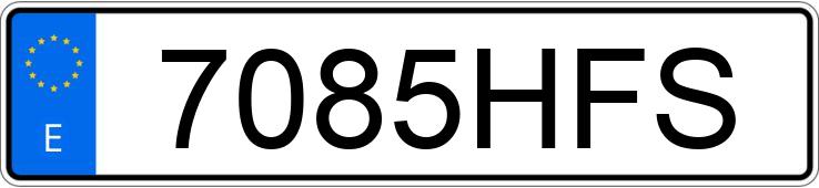 Numer rejestracyjny 7085HFS posiada OPEL CORSA