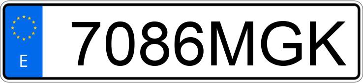 Numer rejestracyjny 7086MGK posiada PORSCHE 911 TURBO CABRIO PDK