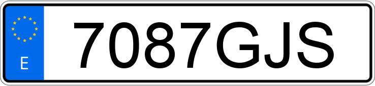 Numer rejestracyjny 7087GJS posiada LEXUS IS 220D