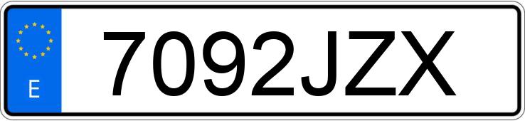 Numer rejestracyjny 7092JZX posiada BMW X4