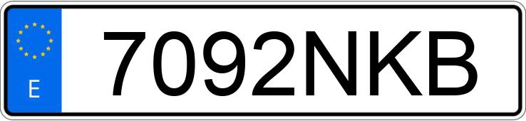 Numer rejestracyjny 7092NKB posiada MERCEDES GLC (254)