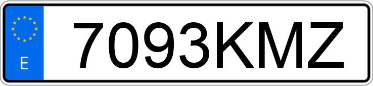 Numer rejestracyjny 7093KMZ posiada RENAULT CLIO