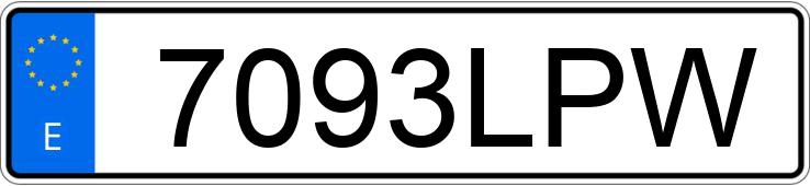 Registreringsnumret 7093LPW har CITROEN C3
