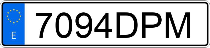 Numer rejestracyjny 7094DPM posiada OPEL CORSA