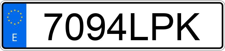 Numer rejestracyjny 7094LPK posiada RENAULT KANGOO EXPRESS PROFESIONAL 1.5 BLUE DCI 95