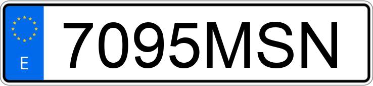 Numer rejestracyjny 7095MSN posiada AUDI A4