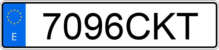 Numer rejestracyjny 7096CKT posiada VOLKSWAGEN POLO