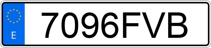 Numer rejestracyjny 7096FVB posiada RENAULT CLIO