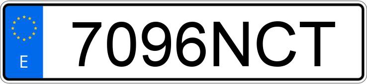 Numer rejestracyjny 7096NCT posiada BMW SERIE 3