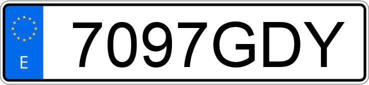 Numer rejestracyjny 7097GDY posiada BMW SERIE 1