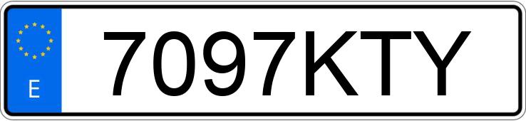 Numer rejestracyjny 7097KTY posiada BMW SERIE 3