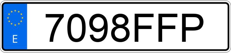 Numer rejestracyjny 7098FFP posiada OPEL COMBO