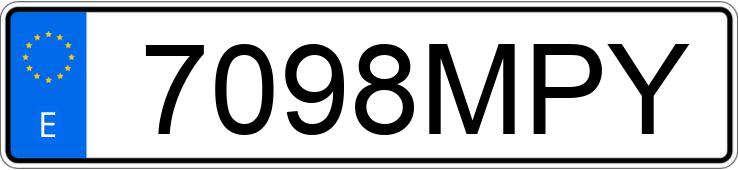 Numer rejestracyjny 7098MPY posiada CITROEN C3