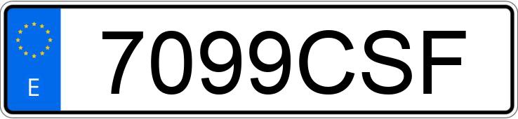 Numer rejestracyjny 7099CSF posiada FORD ESCORT