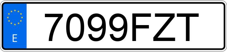 Numer rejestracyjny 7099FZT posiada MAZDA 626