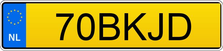 Numer rejestracyjny 70BKJD posiada VOLKSWAGEN TRANSPORTER BESTEL TDI 77KW 1.2