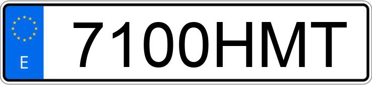 Numer rejestracyjny 7100HMT posiada FORD FIESTA