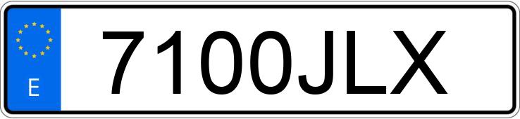 Numer rejestracyjny 7100JLX posiada RENAULT CLIO