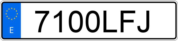 Numer rejestracyjny 7100LFJ posiada MAZDA MAZDA3