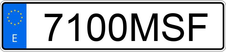 Numer rejestracyjny 7100MSF posiada BMW SERIE 4