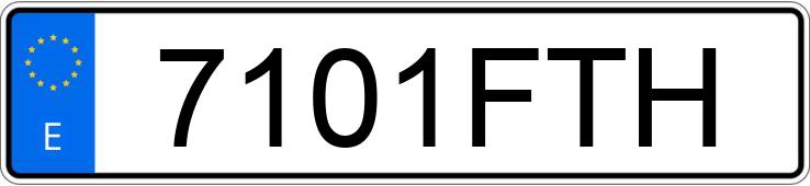 Numer rejestracyjny 7101FTH posiada YAMAHA TT 600